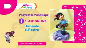 Proyecto Vanellope en cerámica en frio: Haciendo el rostro