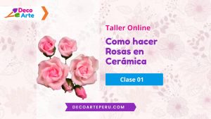 Como hacer rosas en cerámica en frio